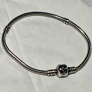 Pandora snake chain sterling silver bracelet